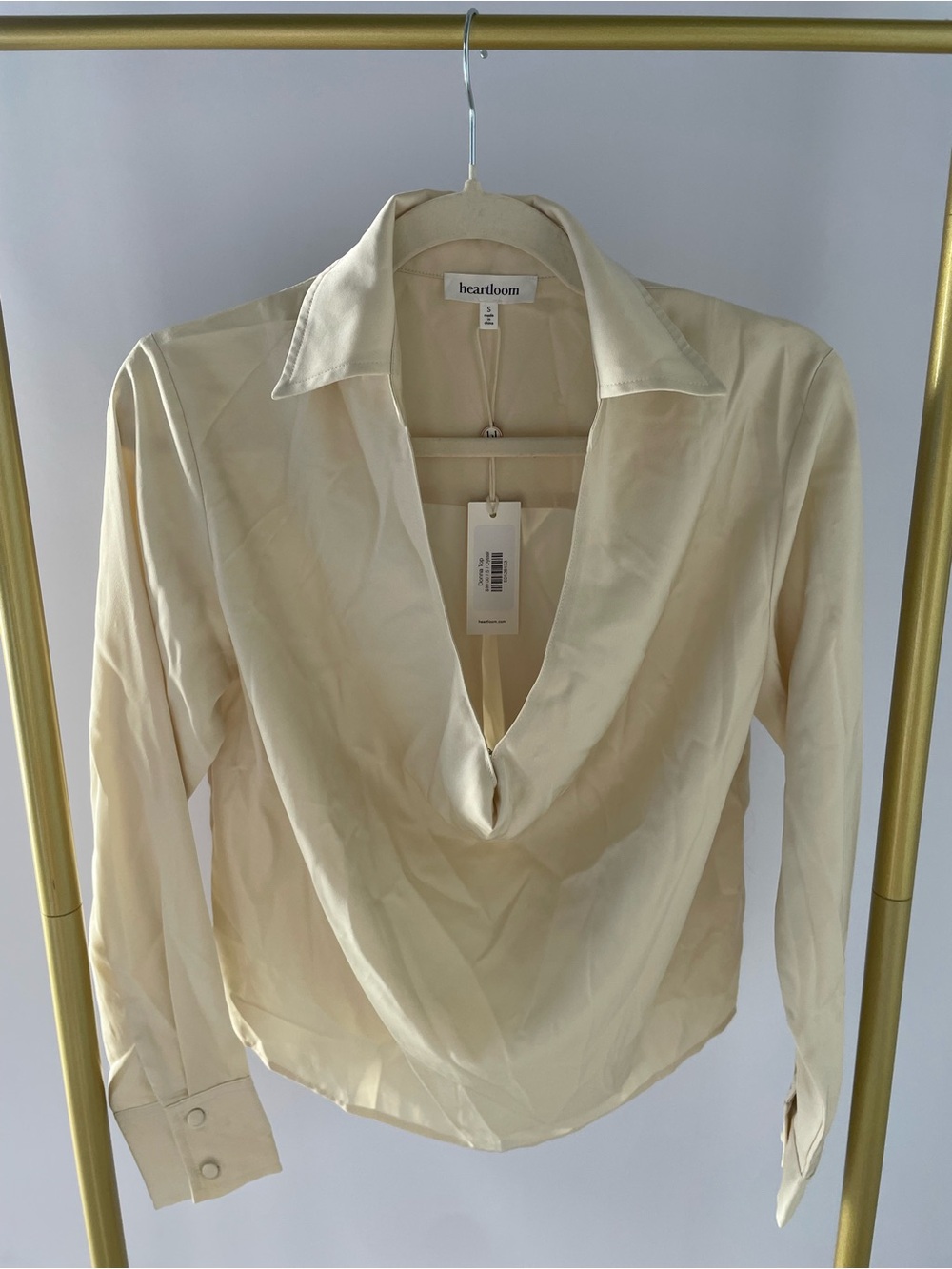 Heartloom Donna Draped Long Sleeve Top